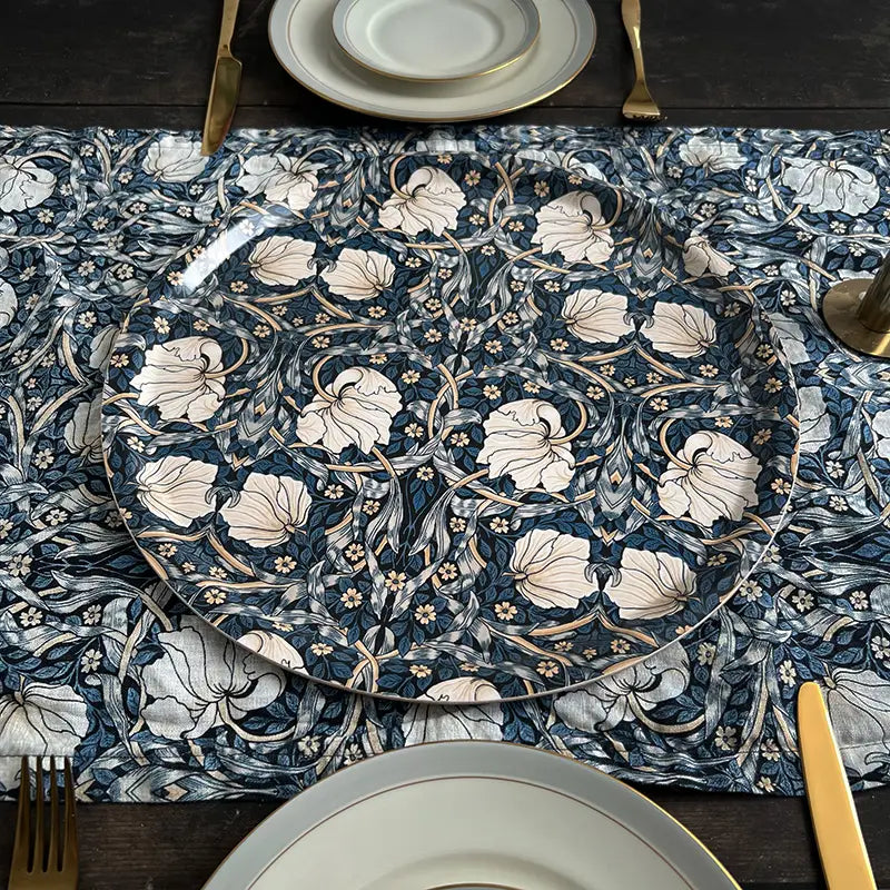 Тишлайфер Morris Pimpernel Blue - лен 145x45см